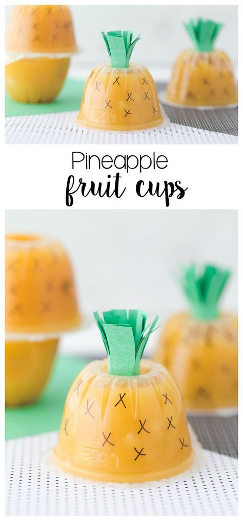 Pineapple Fruit Cups | Fruit Cups | Kids Treats | Kids #FoodHealthAndNutrition Fruit Party Ideas, Fruit Party Ideas Kids, Tiki Ideas, Twotti Fruity, Kendall Birthday, Pineapple Birthday Party, Fruit Birthday Party, Kids Treats, Pineapple Birthday