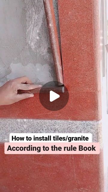 209K views · 3.1K likes | Gittimitti.com on Instagram: "How to install tiles / granite according to the rule book   Dear friends, Hope you all are good, energetic, beautiful, handsome, wealthy, and all the other words which I am missing out.   Friends if you are also looking to install tiles in your new house or want to re-design your old structure then this video is helpful for you.   Here tiles mistry has done excellent work and explained it properly, about how to install tiles and do corner work with tiles and granite.   If you like this video, comment 💬 bellow. If you have any questions, comment below. Share this to your tiles mistry and save it for future reference   #decor #decoration #decorideas #decoracion #homedecor #home #tiles #granite #flooring #interiordesign #interior #inter Home Tiles, Granite Flooring, Granite Tile, Tiles Design, Granite Stone, Tile Installation, Corner Designs, New House, Dear Friend