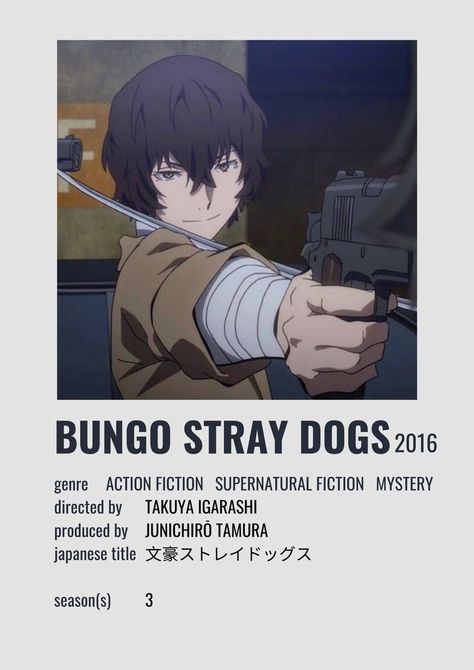 Dazai Anime, Dazai Osamu Anime, Japanese Titles, Poster Anime, Anime Printables, Anime Titles, Anime Poster, Dog Poster, Japanese Names