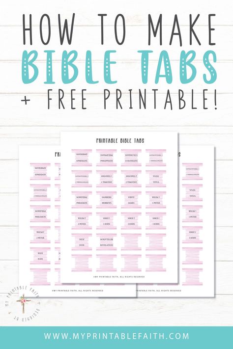 Bible Tabs Template, Bible Tabs Diy, Tab Template, Diy Moulds, Free Bible Study Printables, Printable Tabs, Watercolor Bible, Bible Index, About Bible