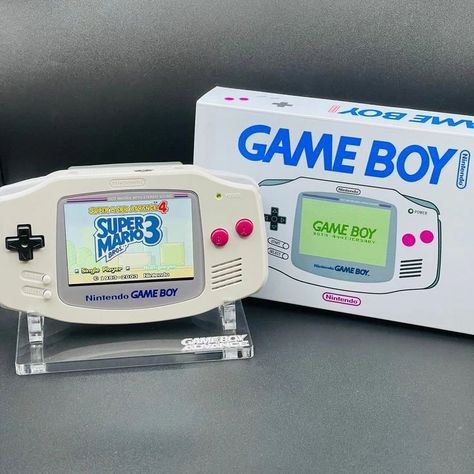 Gameboy Advance Custom, Custom Gameboy, Original Gameboy, Video Game Storage, Gameboy Advance Sp, Game Storage, Vintage Video Games, Classic Video Games, Gameboy Advance