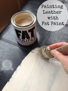 Paint Leather Couch, Painted Front Porches, Leather Headboard, Leather Paint, Furniture Repair, Leather Couch, Painting Leather, Leather Ottoman, Paint Furniture