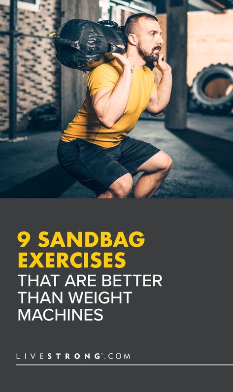 Ditch traditional weight machines and build functional full-body strength with these nine challenging sandbag exercises — you can do them pretty much anywhere. Sandbag Exercises, Sandbag Workout, Sandbag Training, Awkward Situations, Healthier Habits, Fitness Challenges, Wellness Trends, Yoga Props, Weight Los