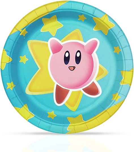 Kirby Party Decorations, Kirby Party, Paper Candy, Candy Cake, Non Woven Bags, Beautiful Cookies, Party Toys, Birthday Supplies, Paper Plates Party