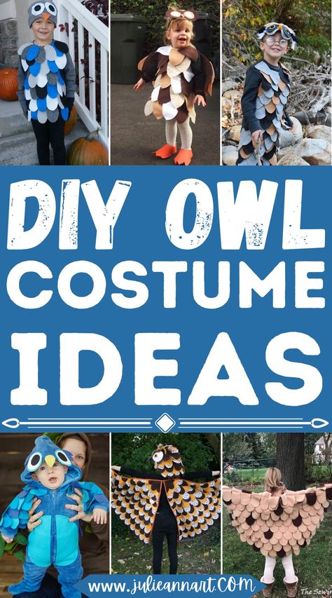 DIY Owl Costume Ideas Toddler Owl Costume, Diy Owl Costume, Owl Costume Diy, Owl Halloween Costumes, Diy Owl, Diy Woodland, Owl Costume, Capes For Kids, Costume Tutorial