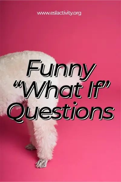 Check out some of the funniest "what if" questions to ask friends, classmates, or colleagues. #whatif #questions #conversation #conversationstarter #conversationtopic #esl #eslspeaking #eslconversation Funny What If Questions, Questions To Ask Friends, Questions To Ask People, Speaking Games, High School Lesson Plans, Savage Texts, Teaching Esl, Would You Rather Questions, Conversation Topics