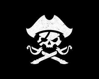 Pirate King with awesome dragon blades Pirates Logo Design, Pirate Logo Design, Pirate Flag Design, Pirate Icon, Skull Logo Design, Pirate Symbols, Pirate Logo, Pirates Skull, Pirate Illustration