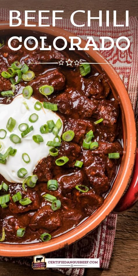 Chill Colorado Recipes, Easy Chili Colorado Recipe, Chilli Colorado, Chili Colorado Recipe, Slow Cooker Beef Chili, Canning Chili, Chili Colorado, Mexican Chilli, Slow Cooker Chili Beef