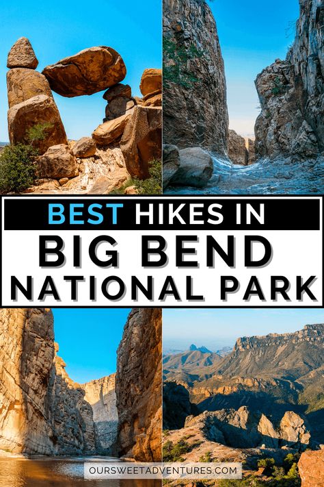 Big Bend National Park is a hiker's paradise. There are over 100 miles worth of trails. My guide has the 12 BEST hikes in Big Bend National Park that you cannot miss. #Texas #Travel #BigBendNationalPark | Hiking | Outdoor Travel | Texas Travel | West Texas | Texas Hikes, Big Bend National Park Hiking, Homesick Texan, Miss Texas, Travel Texas, Southwest Usa, Hiking National Parks, Travel Canada, Big Bend National Park