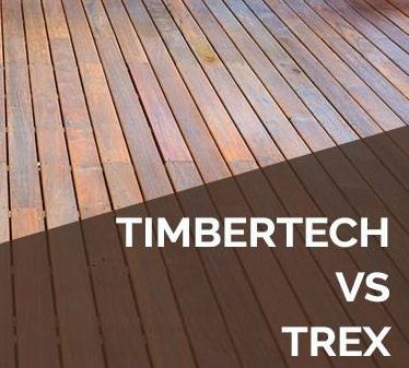 Floor Critics compares TimberTech & Trex decking brands with detailed pros & cons and which one we recommend. Front Porch With Composite Decking, Trex Decks And Porches, Trex Enhance Toasted Sand, Timbertech Coconut Husk, Timbertech Weathered Teak Deck, Toasted Sand Trex Deck, Decking Material Ideas, Timber Tech Coconut Husk Deck, Timbertech Weathered Teak