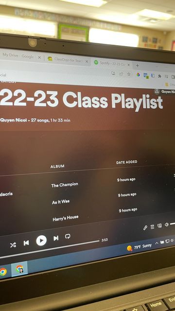 Quyen & Joe 🙋🏻‍♀️🙋🏼‍♂️ on Instagram: "Quick idea to build classroom community! Give every student a post it and ask them to write down their favorite music artist or song. Then, create a classroom playlist to use whenever you need some background tunes. The smiles when they recognize their favorite songs are priceless. ❤️🎶 Don’t forget to add your song, too! What would you add to your playlist? ⬇️" Classroom Playlist, Build Classroom Community, Yearbook Design, Classroom Community, Music Artist, A Classroom, Yearbook, Post It, Music Artists