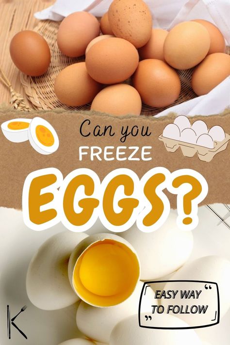 Freeze Eggs Can You Freeze Eggs, Freeze Eggs, Freeze Food, Rotten Egg, Freezing Eggs, Egg Quality, Duck Eggs, Muffin Tray, Ice Cube Trays