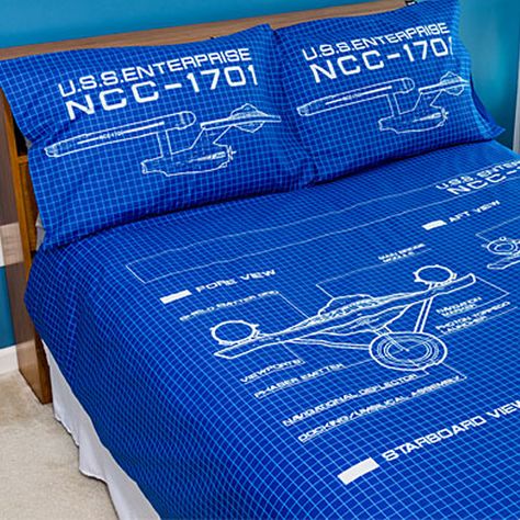 Star Trek: Sleep Full Speed A-Bed Star Wars Cookbook, Star Trek Gifts, Star Trek Merchandise, Starship Design, Think Geek, Star Trek Ships, Star Trek Tos, Geek Life, Sleep Aid