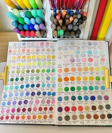 Holbein and Faber Castell colored pencils and my copic ciao markers✨⭐️ Faber Castell Colored Pencils, Copic Ciao, Journal Inspo, Bullet Journal Inspo, Faber Castell, Color Swatches, Copic, Colored Pencils, Crayon