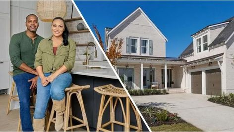 Egypt Sherrod and Mike Jackson, the Season 3 winners of "Rock the Block," earned the top prize in the popular renovation competition by adding the most resale value to their single-family home. The married couple, who also star in their own HGTV show, "Married to Real Estate," also earned the top prize in the popular renovation competition by adding the most resale value to their single-family home. #CharlestonSC #HGTV #RocktheBlock Married To Real Estate, Egypt Sherrod, Rock The Block, Mike Jackson, Hgtv Shows, White Wash Brick, Shaker Cabinets, Elegant Kitchens, Los Angeles Homes