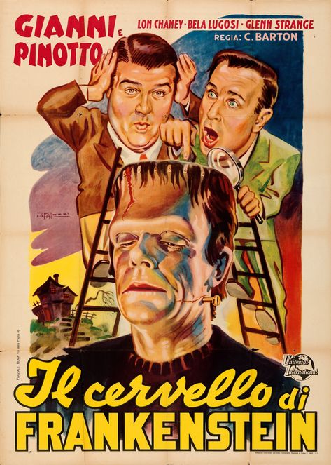 World's Largest Collectibles Auctioneer Italian Movie Posters, Italian Posters, Comedy Duos, Abbott And Costello, Bela Lugosi, Famous Monsters, Classic Movie Posters, Movie Poster Wall, Classic Monsters