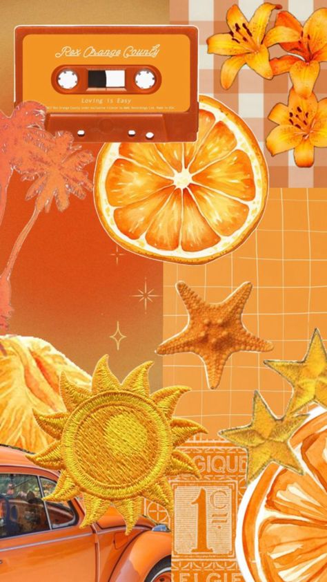 Orange Wallpaper Aesthetic Vintage, Orange Collage Wallpaper Aesthetic, Orange Aesthetic Vintage Wallpaper, Orange Wallpaper Iphone Aesthetic, Oct Wallpaper, Orange Art Wallpaper, Orange Aesthic, Orange Cute Wallpaper, Orange Phone Theme