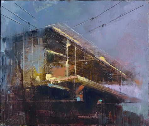 William Wray     Overreach 8x9 Urban Beauty, Street Painting, Architecture Painting, Interior Rendering, House Art, Cityscape Painting, Built Environment, Street Scenes, Still Life Painting