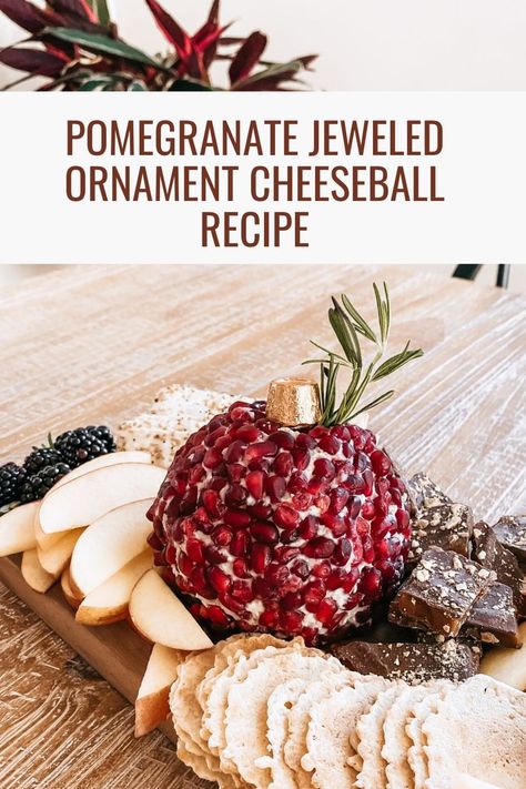 Put together this cheese ball recipe for a yummy and stunning addition to a charcuterie board or cheese plate. The simple recipe comes together easily but makes an impactful presentation for any holiday party. cheese ball recipes. cheese ball. cheese ball recipes easy. cheese ball pomegranate. cheese ball with pomegranate. Party Cheese Ball, Christmas Cheeseball, Ball Cheese, Pomegranate Dessert, Easy Cheese Ball, Cheeseball Recipe, Holiday Charcuterie Board, Cheese Ball Recipes Easy, Holiday Charcuterie