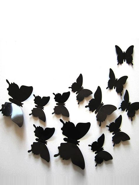 3d Butterfly Wall Decor, Stickers Butterfly, Girls Wall Stickers, Diy Wall Decals, Butterfly Wall Decals, Diy Wall Stickers, Butterfly Decal, 3d Butterfly Wall Stickers, Diy Butterfly