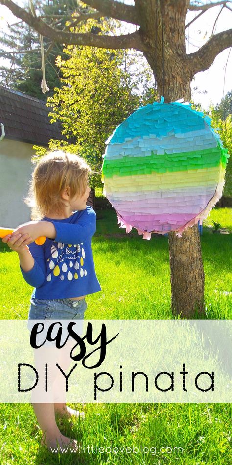 Make this simple DIY pinata with tissue paper, duct tape, and cardboard. #diy #pinata How To Make A Pinata Easy, Piñata Alternatives, Pinata Diy Easy, Pinata Alternative Ideas, Diy Pinata Easy How To Make, Easy Diy Pinata, How To Make A Pinata, Pinata Alternative, Easy Pinata