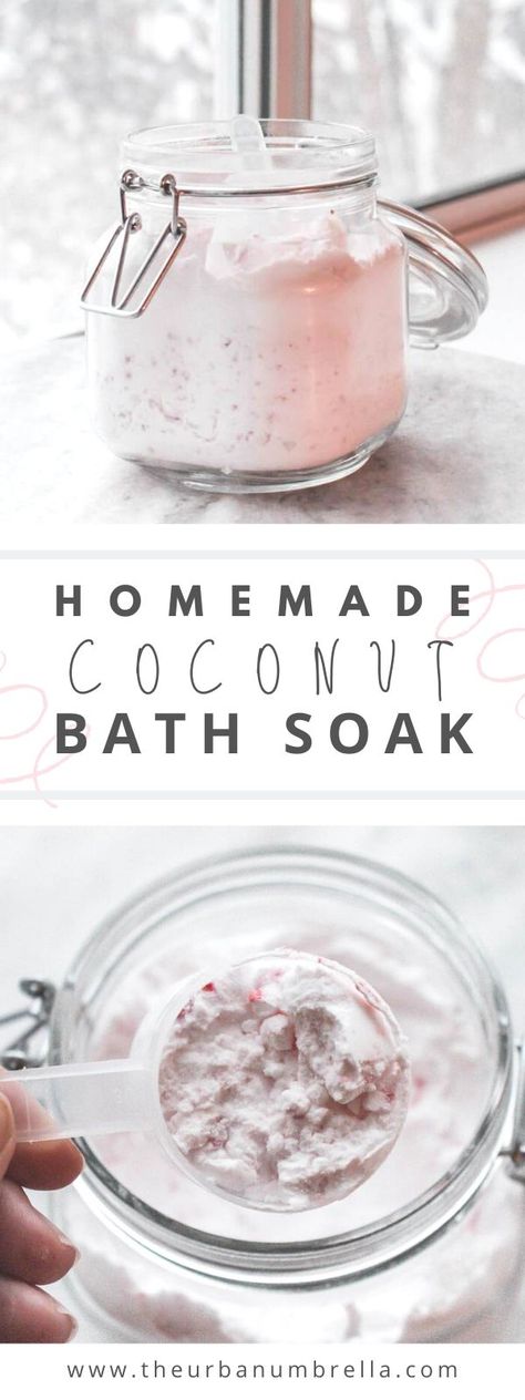 Homemade Coconut Milk, Coconut Milk Bath Soak, Milk Bath Recipe, Bath Soak Recipe, Milk Bath Soak, Bath Salts Recipe, Coconut Milk Bath, Spa At Home, Milk Bath Photography