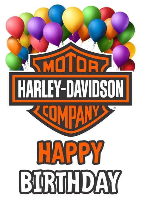 6 Harley Davidson Printable Birthday Cards (free) — PRINTBIRTHDAY.CARDS Happy Birthday Harley Davidson, Printable Birthday Cards Free, Birthday Cards Printable, Harley Davidson Birthday, Printable Birthday Cards, Birthday Cards Images, Free Printable Birthday Cards, Happy Birthday Man, Birthday Card Messages