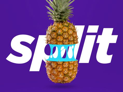 Banana Split by Gabriel Dzieslaw - Dribbble Pineapple Animation, Food Motion Graphics Animation, Animate Procreate, Fruit Animation, Cel Animation, Batman Concept, Fruit Fresh, Animation Types, Effects Animation