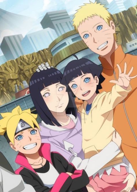 Boruto And Naruto, Naruto Himawari, Photo Naruto, Naruto Family, Uzumaki Family, Naruto Sketch, Boruto Next Generation, Anime Galaxy, Anime Ninja