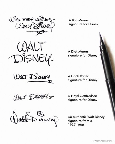 #WaltDisney #signature Walt Disney Drawings, Walt Disney Signature, Disney Signatures, Walter Elias Disney, Disney Secrets, Animation Disney, Epic Mickey, Disney Treasures, Retro Disney