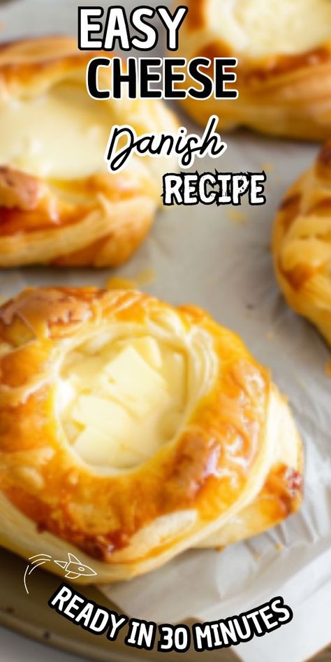 Easy Cheese Danish Recipe – a decadent pastry that combines flaky layers of buttery dough with a rich and creamy cheese filling. Whether enjoyed with your morning coffee or as a sweet treat throughout the day, these cheese danishes are sure to delight your taste Puff Pastry Shell Dessert, Puff Pastry Shells Recipes Desserts, Puff Pastry Shells Recipes, Easy Cheese Danish Recipe, Custard Puff Pastry, Pastry Custard, Easy Cheese Danish, Easy Puff Pastry Desserts, Cream Puffs Easy