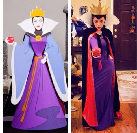 Evil queen Halloween costume  diy Evil Queen Costume Diy, Queen Costume Diy, Evil Queen Halloween Costume, Belle Blue Dress Costume, White Queen Costume, Disney Villain Costumes, Family Costumes Diy, Witch Costume Diy, Evil Queen Costume