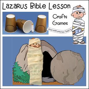 Lazarus Bible Lesson - Crafts and Games Bible Themes, Kids Sunday School Lessons, Doll Template, Children's Church Crafts, Bible Story Crafts, Preschool Bible, Sunday School Crafts For Kids, Bible School Crafts, Christian Crafts