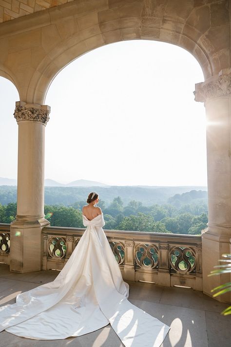 Monique Lhuillier Wedding Dress at The Biltmore Estate Princess Wedding Theme, Luxe Wedding Dress, Monique Lhuillier Wedding, Biltmore Wedding, Monique Lhuillier Wedding Dress, The Biltmore Estate, Luxury Brides, Iconic Weddings, Luxury Honeymoon