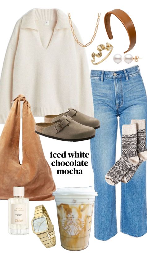 #falloutfitinspo #outfitideas #outfitinspo #casualoutfit #starbucks #coffee Church Outfits, Simple Trendy Outfits, Cute Everyday Outfits, Starbucks Coffee, Cute Simple Outfits, Outfit Inspo Fall, Mom Outfits, Look At You, Casual Style Outfits