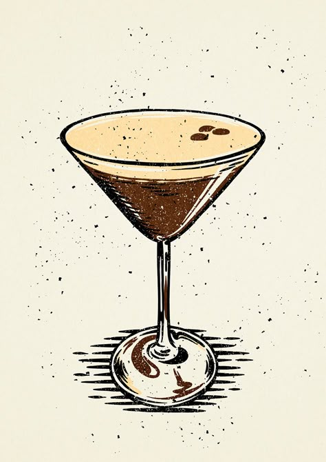 Cocktails on Behance Cocktail Illustration Graphic Design, Martini Drawing, Cocktails Design, Cocktails Drawing, Drinks Art, Cocktail Illustration, Cocktail Art, Espresso Martini, Literature Art