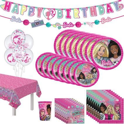 Barbie Birthday Party Table Decorations, Barbie Party Supplies, Dream Together, Barbie Theme Party, Girls Birthday Party Themes, Barbie Birthday Party, Diy Balloon Decorations, Malibu Barbie, Barbie Birthday