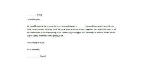 FREE 6+ Sample Farewell Letters to Colleagues in WORD | PDF Last Day At Work Goodbye Email, Farewell Email To Colleagues, Farewell Letter To Colleagues, Goodbye Email To Coworkers, Farewell Email, Goodbye Email, Farewell Invitation, Farewell Letter, Donation Letter