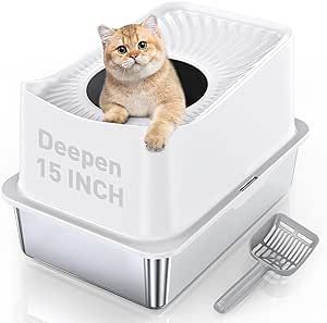 Top Entry Litter Box, Cat Litter Boxes, Kitty Litter, Metal Cat, Cat Urine, Cat Things, Box Top, Cat Box, Large Cats