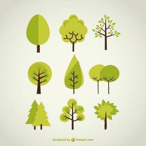 Tree Vectors, Photos and PSD files | Free Download Illustration Design Graphique, 달력 디자인, 동화 삽화, Tree Vector, Simple Tree, Tree Icon, Vector Trees, Tree Logos, Tree Graphic