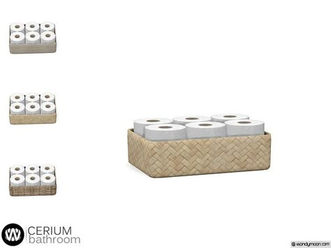 wondymoon's Cerium Toilet Paper Basket Toilet Paper Basket, Sims 4 Tsr, The Sims 4 Pc, Sims 4 Bedroom, Sims 4 Clutter, Pelo Sims, Sims 4 Game Mods, Play Sims, Sims 4 Gameplay