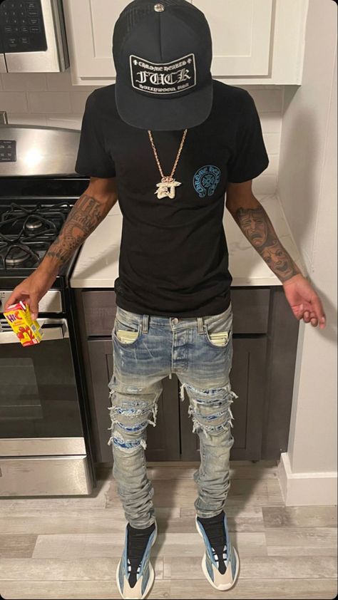 Drip For Men, Rappers Outfits, Usa Drip Outfits Men, Rapper Fits, Hard Outfits, Men Drip Outfits, Drip Usa, Hard Fits, Hood Outfits Men