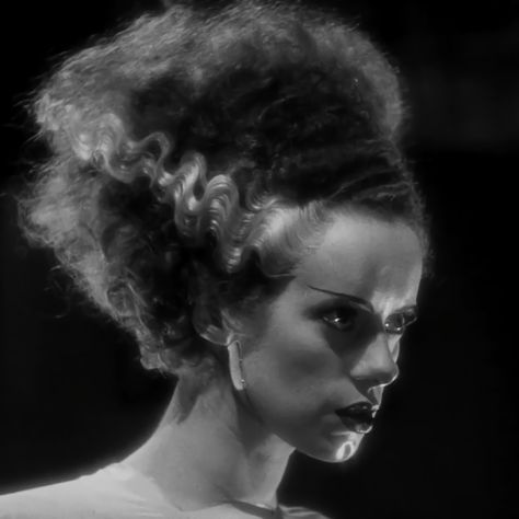 Elsa Lanchester, Horror Vintage, Frankenstein's Monster, Horror Icons, Universal Monsters, Bride Of Frankenstein, Vintage Horror, Classic Horror, Scary Movies