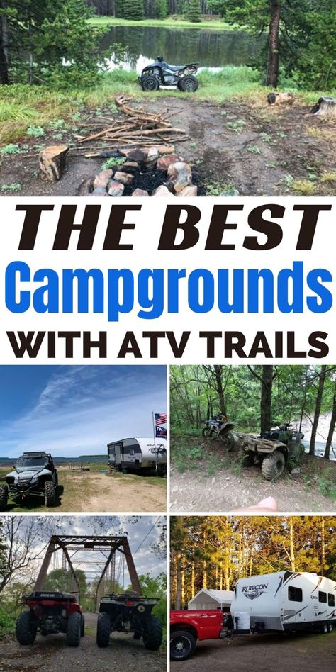 Do you love camping AND ATV riding? So do we! Check out some of the BEST Campgrounds with ATV trails in the Appalachian Mountains and let's get outdoors! #atvriding #camping #outdoorlife Boys Trip, Ohv Trails, Four Wheeling, Camping Park, Rv Parks And Campgrounds, Rv Campgrounds, Best Campgrounds, Atv Riding, Kawasaki Mule