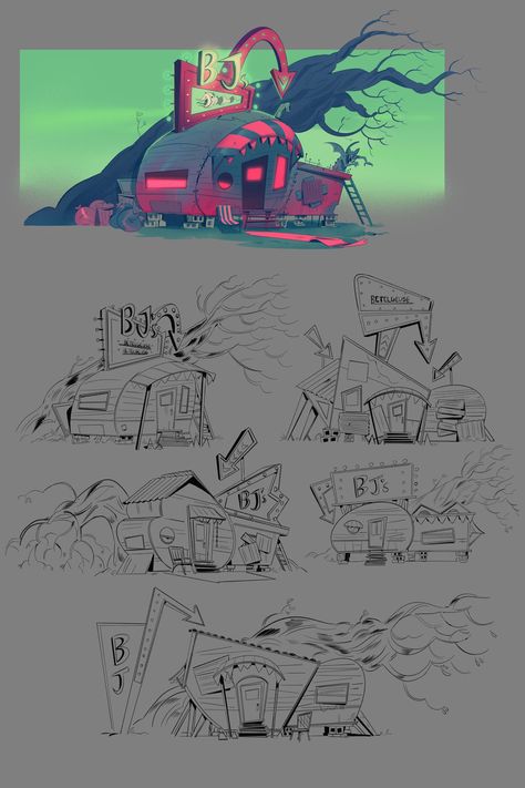 Environment Painting, 포트폴리오 레이아웃, Props Concept, 100k Followers, Bg Design, Concept Art Tutorial, Props Art, Beautiful Illustration, Game Concept Art