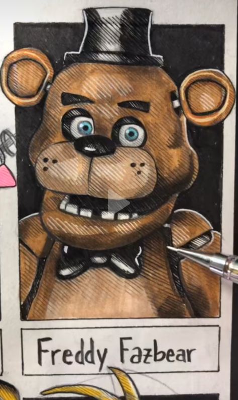 Creepy Drawings, Fnaf Freddy, Banana Art, Fnaf Wallpapers, Kpop Drawings, Drawing Expressions, Fnaf Characters, Anime Fnaf, Fnaf Drawings