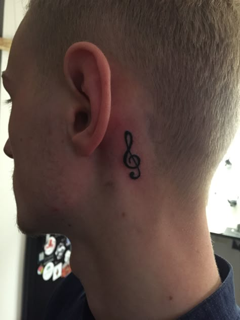 Sol Key Tattoo, Sol Key, Clef Tattoo, Treble Clef Tattoo, Dbz Tattoo, Thumb Tattoos, Key Tattoos, Key Tattoo, Spooky Tattoos