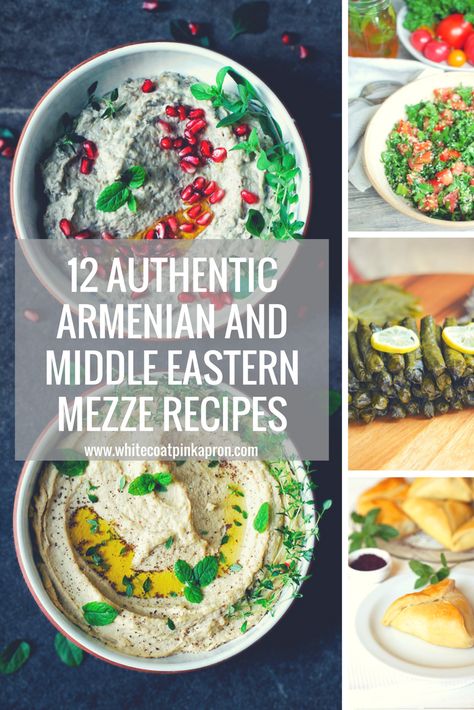 Next Week's Menu: Armenian and Middle Eastern Mezze - White Coat Pink Apron Armenian Dinner, Armenian Cucumbers Recipes, Brussels Sprouts Soup Recipe, Armenian Cucumber, Cauliflower Middle Eastern, Eech Armenian Salad, Adana Kebab Recipe, Lamb Stew Recipes, Pilaf Recipes