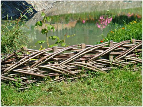 Natural Fences, Rustic Fences, Woven Fence, Wattle Fence, Rustic Garden Fence, Willow Fence, Rustic Fence, Natural Fence, Living Fence