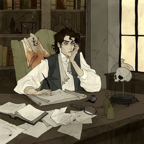 Frankenstein Fanart, Victorian Character Design, Abigail Larson, The Modern Prometheus, Frankenstein Art, Victor Frankenstein, Character Aesthetic, Horror Art, Frankenstein